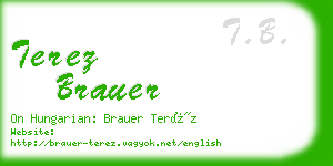 terez brauer business card